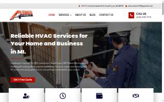 Alison Mechanical Heating and Cooling website