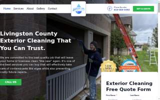 Livingston Pressure Washing website