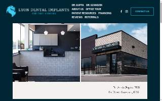 Lyon Dental Implants and Oral Surgery website