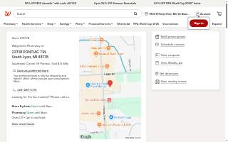 Walgreens Drug store of South Lyon website