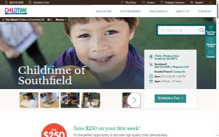 Childtime of Southfield website