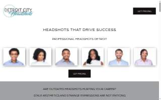 Detroit City Headshots website