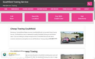 Henderson Towing, LLC website
