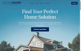John Adams Mortgage Company website