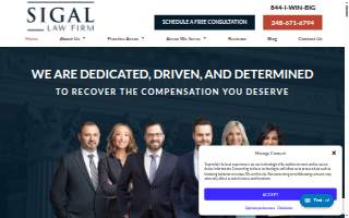 Sigal Law Firm website