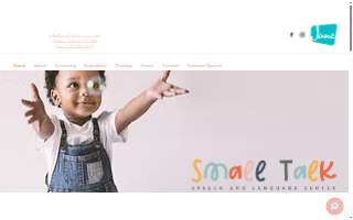 Small Talk Center for Speech, Language, and Occupational Therapy website