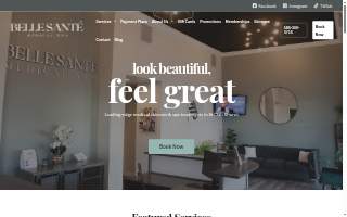 Belle Sante Medical Spa website