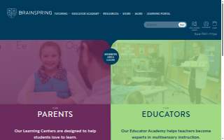 Brainspring Learning Center - St. Clair Shores website