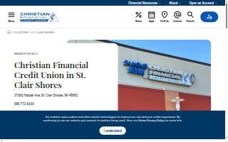 Christian Financial Credit Union of St. Clair Shores website