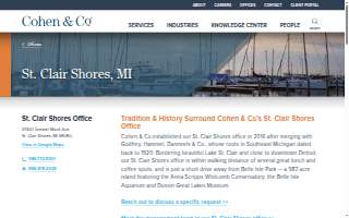 Cohen & Co of St. Clair Shores website