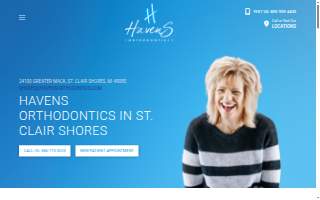 Havens Orthodontics website