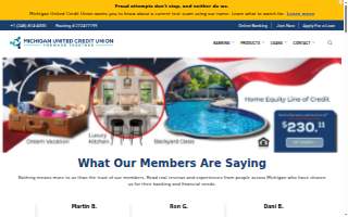 Michigan United Credit Union of St. Clair Shores website
