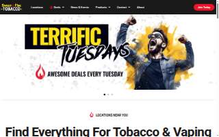 Sweet Fire Tobacco website