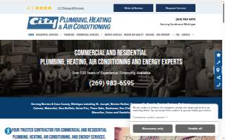 City Plumbing, Heating & Air Conditioning website