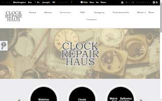 Clock Repair Haus website