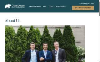 Conybeare Injury and Accident Lawyers website