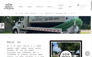 Do It All Septic Services website