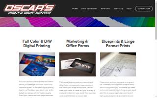 Oscar's Printing website