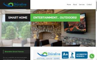 Shoreline Smart Homes website