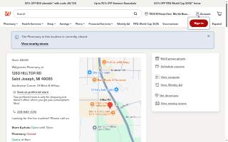 Walgreens of St. Joseph website