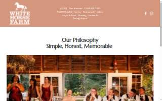 White Horse Farm Catering website