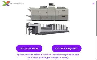 Xpress Printing website