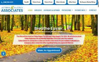 Asthma & Allergy Associates of Sterling / Troy - Dr. Brandon D. Ross, MD website
