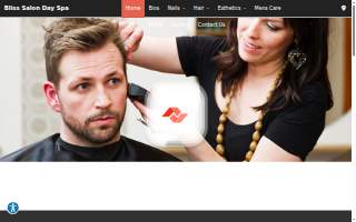 Bliss Salon Day Spa website
