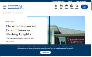 Christian Financial Credit Union of Sterling Heights website