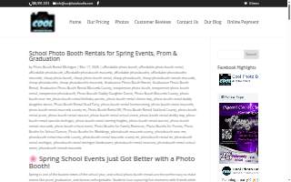 Cool Photo Booths of Sterling Heights website