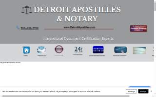 Detroit Apostilles & Notary website