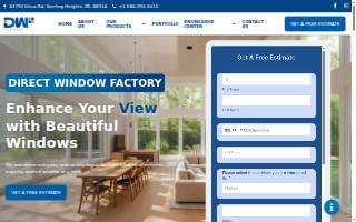 Direct Window Factory, LLC. website
