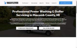 Macomb Power Washing Solutions website