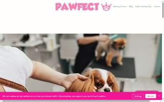 Pawfect Pet Grooming website