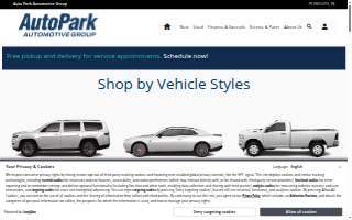 Auto Park Ford website