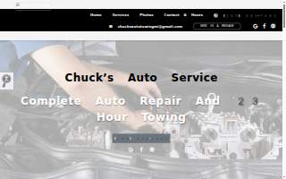 Chuck’s Auto Service website