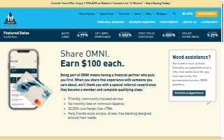 OMNI Community Credit Union website