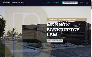 Bishop Bankruptcy Centers website