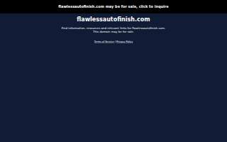 Flawless Auto Finish website