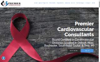 Premier Cardiovascular Consultants of Romulus website