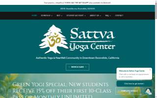 Sattva Yoga Center website