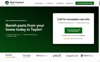 Taylor Pest Control website