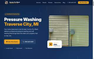Anchor Pro Wash website