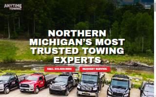Anytime Towing website