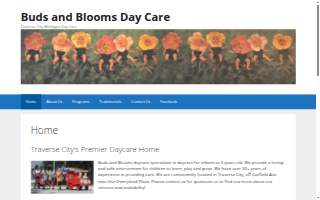 Buds & Blooms Daycare website