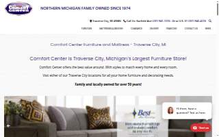 Comfort Center Furniture and Mattresses website