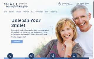 Hall Periodontics and Dental Implants, John Hall, DDS, MS website