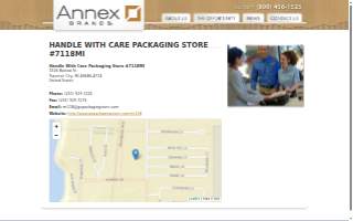 Handle With Care Packaging Store website