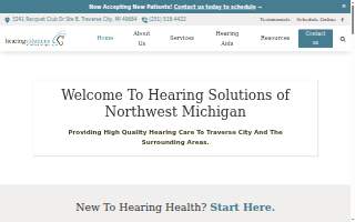 Hearing Solutions of Northwest Michigan website