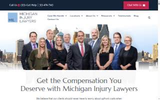 Michigan Injury Lawyers website